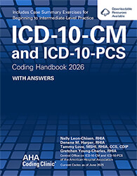 ICD-10-CM and ICD-10-PCS Coding Handbook 2026 With Answers Book Cover