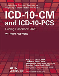 ICD-10-CM and ICD-10-PCS Coding Handbook 2026 Without Answers Book Cover